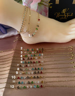 Multicolor Anklet Set