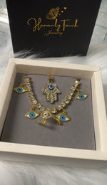 Gold Plated Evil Eye Set