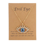 Evil Eye Rhinestone Necklace