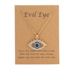 Evil Eye Rhinestone Necklace