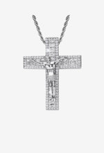 Jesus Cross Pendant Necklace 18k Gold plated