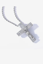 Jesus Cross Pendant Necklace 18k Gold plated