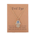 Evil Eye Rhinestone Necklace